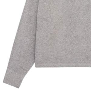 Pull décontracté en maille bouclée gris chiné à manches raglan pour homme – Doux, confortable, coupe ajustée, tendance, chaud et élégant pour l'hiver - Product Image 3