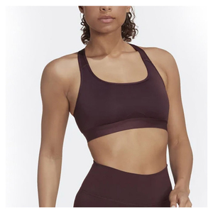 Soutien-gorge de yoga premium et confortable en tissu nylon extensible pour la course, le cyclisme et l'entraînement, à impact moyen, dos croisé, élégant, pour le sport - Product Image 4