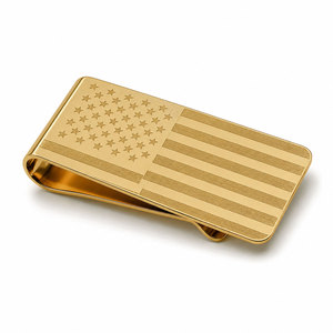 Pince à billets patriotique du 250e anniversaire |   Fibre de carbone titane minimaliste EDC |   Cadeau personnalisé gravé aux États-Unis - Product Image 3
