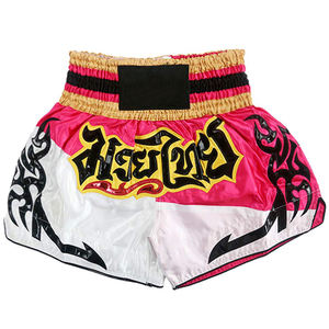 Pantalones Cortos Tradicionales de Muay Thai, Personalizados, de Satén, para Entrenamiento de Artes Marciales, Venta al Por Mayor, OEM - Product Image 1