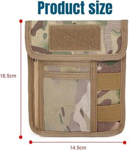 Bolsa de Cuello para Pasaporte de Viaje con Múltiples Bolsillos, Bloqueo RFID, Organizador de Documentos Cruzado, Cartera de Seguridad - Product Image 6