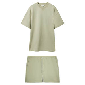 Conjuntos de Pantalones Cortos Casuales para Hombre, Diseño Nuevo, Camiseta de Manga Corta, Pantalones Cortos, Conjunto Deportivo Sólido, Ropa Casual para Hombre - Product Image 4