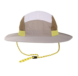 Unisex Outdoor Bucket <b>Hat</b> Solid Color Mesh Breathable Wide Brim Adjustable Strap for Adults Spring Summer Casual Wear - Product Image 3