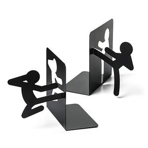 Dernier design : Serre-livres en métal en forme de chat, cadeau créatif pour enfants, organisateur et décoration de bureau à domicile, forme asymétrique - Product Image 5