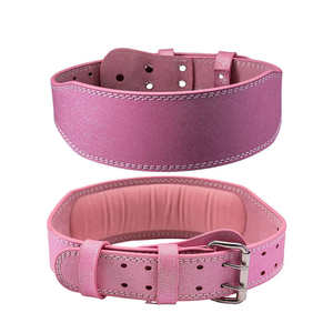 Ceinture de musculation en cuir personnalisée avec logo pour femme, fitness, powerlifting, musculation - Légère et facile à porter - Product Image 2