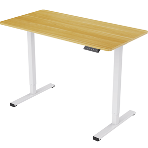 Electric White Fame + M <b>Computer</b> Desk 48 X 24 Inches Home <b>Office</b> Adjustable Height Stand or Sit Workstation - Product Image 2