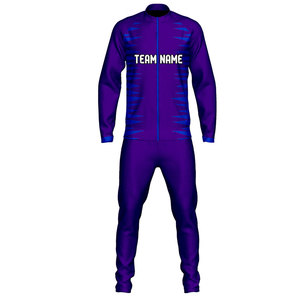 Men's Custom Logo 100% Cotton Fleece Track Suit Set Long Sleeves <b>Zip</b>-<b>up</b> <b>Jacket</b> Pants Plus Size Winter Sublimation Breathable - Product Image 2