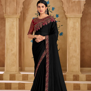 High Attractive New Design and <b>Silk</b> <b>Fabric</b> with Weaving Women Saree for Wedding Party Wear From Indian Supplier - Product Image 5