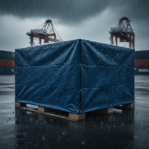 Bâche de protection transparente en PE pour palettes d'entrepôt, robuste, pour l'emballage et la protection des palettes en entrepôt - Product Image 3