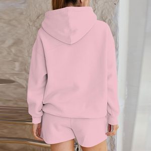 Conjunto Deportivo Informal para Mujer, Conjunto de Dos Piezas con Sudadera con Capucha, Conjunto de Dos Piezas con Sudadera con Capucha y Pantalones Cortos Más Vendido, con OEM - Product Image 6