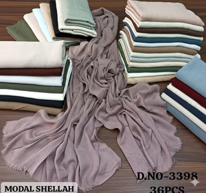 Découvrez l'élégance ultime avec notre collection de stoles en modal Shellah de qualité supérieure. Doux, respirant et élégant pour toutes les occasions. - Product Image 2