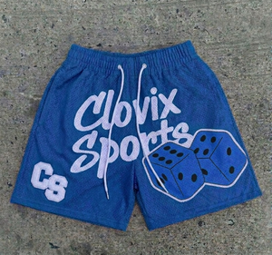 Custom Logo Heavy Weight Polyester Mesh Shorts Breathable Double <b>Layer</b> Mesh Short Wholesale Graphic Puff Print Streetwear Shorts - Product Image 1