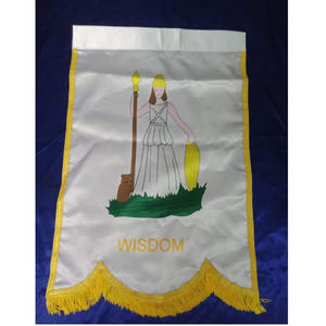 ชุดเครื่องราชอิสริยาภรณ์มาซอนิก แบนเนอร์ OES ชุดดาวสามเหลี่ยมสีแดง พร้อมตราสัญลักษณ์และตัวอักษร รวมถึงโลโก้ ปี 2026 - Product Image 5