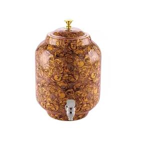 High Quality Enamel Printed Copper Water <b>Dispenser</b> Decorative Water Storage Vessel with Tap Ideal for Kitchen Dining Hospitality - Product Image 6
