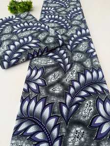 Tela Africana Premium con Estampado de Cera, 100% Algodón, Multicolor Brillante, para Confección de Ropa a Medida, Mozambique - Product Image 5