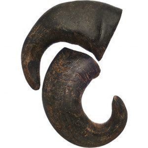 Vente chaude de haute qualité poli naturel indien buffle d'eau corne creuse chien mâcher Animal religieux | Artisanat à gogo - Product Image 1