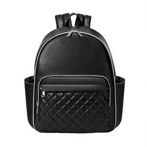 Mochila Pañalera Inteligente de Cuero Genuino, Impermeable, con RFID, Multifuncional, Organizador de Viaje para Maternidad, con Puerto de Carga USB - Product Image 1