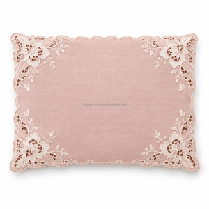 Housse de Challah ethnique décorative en tissu de lin avec broderie détaillée, artisanat raffiné, présentation de table traditionnelle - Product Image 3