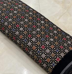 Tissu en velours brodé pour robes de mariée et robes de soirée perlées, destiné aux acheteurs en gros mondiaux - Product Image 3