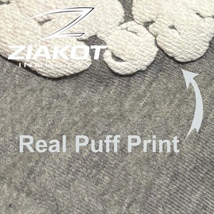 Sudadera con capucha de algodón grueso 100% denim, estilo streetwear, con estampado puff, para hombre - Product Image 1