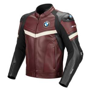 Chaqueta de Motociclista de Cuero Perforado para Hombre, Marca BM, de Piel de Vaca/Canguro, para Carreras, con Certificación CE, Todas las Tallas y Colores - Product Image 1