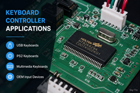 HT82K629A Encodeur de clavier USB PS2 IC SSOP-48 4.4V-5.5V Contrôleur multimédia HID Circuit intégré Composants électroniques