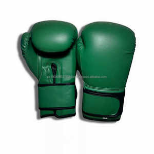 Guantes de boxeo con correa de piel de vaca personalizados al mejor precio, guantes de entrenamiento Muaythai MMA impermeables hechos de cuero/cuero Pu para exteriores - Product Image 3