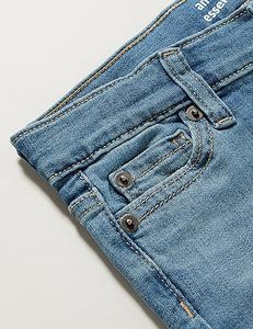 Women's Skinny Mid <b>Waist</b> Stonewashed Denim <b>Jeans</b> Full Length Casual Style Spring Wear - Product Image 3