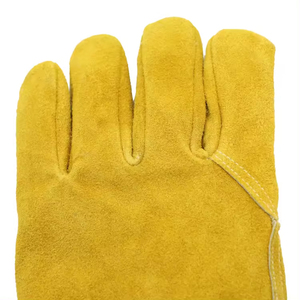 High Performance Split Cowhide Leather Anti Cut Liner Heat Resistant Welding Safety <b>Gloves</b> Most Popular <b>Long</b> Cuff Welder <b>Gloves</b> - Product Image 4