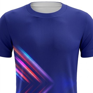Men's Sublimated <b>T</b>-<b>Shirt</b> Crew Neck Short Sleeve Moisture Wicking <b>Polyester</b> All Seasons Regular Fit Digital Printed Gradient - Product Image 4