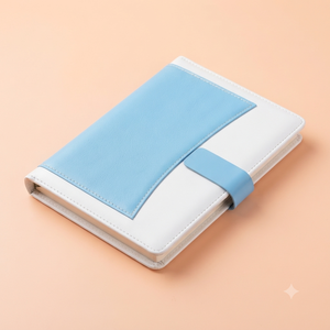 Agenda d'entreprise haut de gamme Aurelux A5 en cuir PU avec couverture incurvée, multicolore, journal professionnel, logo personnalisé, planification de bureau, 80 pages - Product Image 6