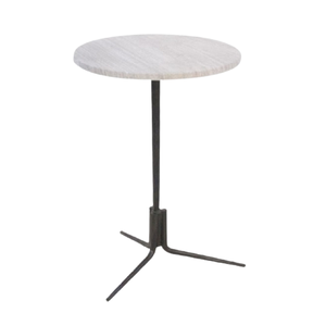 Taburete Decorativo, Mesa Auxiliar para el Hogar, Mesa de Centro en Forma de C, Estante Esquinero Multifuncional de Metal para Sofá, Oficina, Dormitorio, Espacios Pequeños - Product Image 4