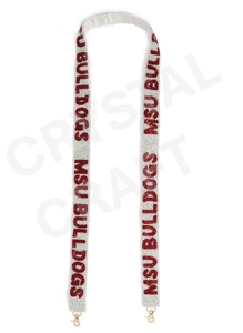 CRYSTAL CRAFT 4681 Vintage Style Beaded Ribbon <b>Strap</b> Hook with Customizable Text Eco-Friendly Handbag Accessories - Product Image 4
