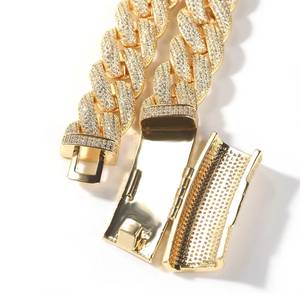 Moissanite Diamond <b>Long</b> Clasp Miami Cuban Link Chain 14K Gold 925 Sterling Silver Round Cut Hip Hop <b>Necklaces</b> Fine Jewelry - Product Image 5