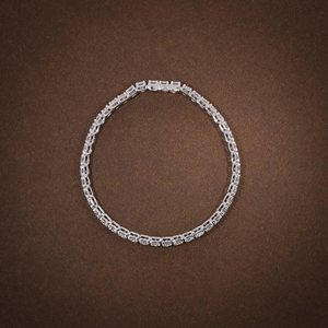 Pulsera de tenis de lujo con 25 diamantes redondos brillantes cultivados en laboratorio para mujer, certificada por IGI, oro de 14K, elegante para bodas y fiestas. - Product Image 5