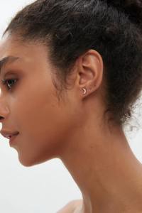 Pendientes de Diamante Cultivado en Laboratorio con Forma de Corazón, Oro de 14K, Pendientes de Hélice con Rosca para Cartílago, Joyería Elegante para Mujer, Regalo - Product Image 3