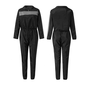 Windproof Winter Solid Casual Women's Windbreaker <b>Set</b> Best Quality 2-Piece Long Hooded Eco-Friendly Breathable Customizable - Product Image 1