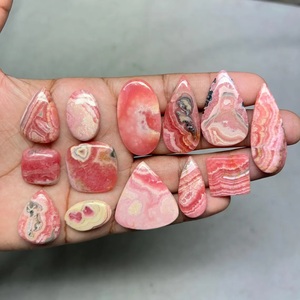 Cabochon de rhodochrosite naturelle lisse, pierre précieuse rose, idéale pour la bijouterie et l'artisanat, pour les artisans argentiers et métallurgistes. - Product Image 2
