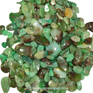 Cabochon de chrysoprase lisse en pierre de cristal naturel de haute qualité meilleure pierre précieuse fine en vrac OEM/produit de beauté à changement de couleur en vrac - Product Image 1
