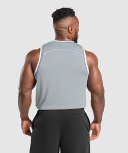 2026 Summer <b>Men</b> Bodybuilding Hooded Tops Workout Fitness New Fashion 100% Cotton Breathable Oversize Casual <b>Singlets</b> - Product Image 3