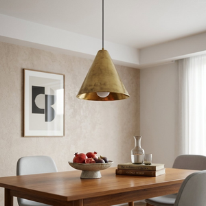 Lámpara Colgante Moderna de Latón Daystar Trade Inc, Luz Blanca Cálida, Lámpara de Techo Metálica para Interiores, Fácil Instalación, CRI 90, 100W - Product Image 2