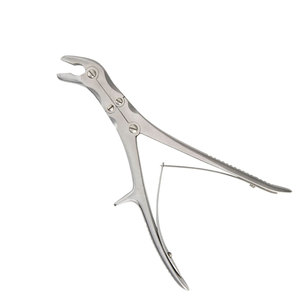 Rongeur à os manuel à action composée en acier inoxydable, instrument chirurgical orthopédique de précision pour la coupe et la préhension osseuse - Product Image 5