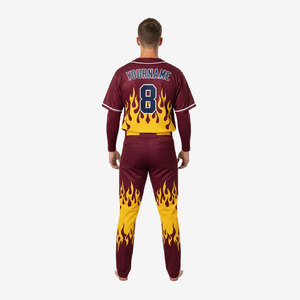 <b>Top</b> Quality Sublimation Baseball Uniforms For Youth Breathable 100% Polyester Lightweight Sublimation Baseball Uniform - Product Image 3