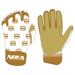 High Performance Leather Baseball Batting Glove Breathable Stretch Fit Left-handed Buckle Durable Wrist Support Personalized - Product Image 1