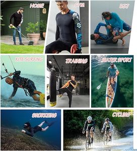 Maillot de compression à manches longues pour homme grande taille, protection UV UPF 50+, sublimation, surf, natation, MMA, BJJ, personnalisable OEM ODM - Product Image 2