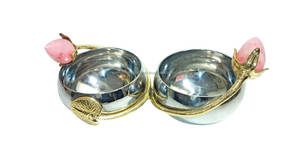 Handmade Stainless Steel Serving <b>Trays</b> Kitchen WARE Decorative <b>Food</b> Storage Bowls with Fancy Design for Candy Sweets Dates - Product Image 6