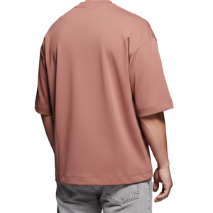 Camiseta de Gran Tamaño con Logotipo Personalizado de Calidad Premium OEM, Estilo Hip Hop, 210 g/m², Color Sólido, Ecológica, Transpirable, para Verano - Product Image 5