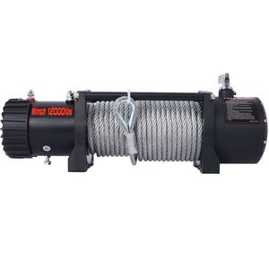 Verricello Elettrico 12V 12000LB per Camion, UTV, ATV, SUV, Impermeabile, con Cavo in Acciaio, per Rimorchio e Fuoristrada - Product Image 4