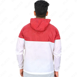 OEM LOGO personnalisé combinaison de course épissage vêtements de sport amples vestes coupe-vent zippées unisexe extérieur Patchwork survêtement en nylon hommes - Product Image 3