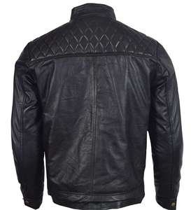 Chaqueta de Cuero para Hombre, Tendencia 2026, Chaqueta de Motociclista de Cuero Genuino, Fabricante - Product Image 4